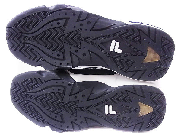 実際に弊社で買取させて頂いたFILA/フィラ バスケットシューズ/スニーカー ハイカット 白黒/9の画像 4枚目