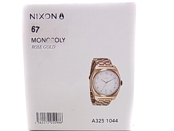 実際に弊社で買取させて頂いたNIXON/ニクソン MONOPOLY/モノポリー Rose Gold腕時計A325-1044の画像 6枚目