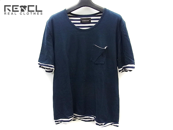 実際に弊社で買取させて頂いたダイエットブッチャースリムスキン 切り替え半袖Tシャツ 紺