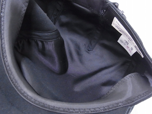 実際に弊社で買取させて頂いたBorsalino/ボルサリーノ ハンチング帽子 アイビー型 ブラック Sの画像 2枚目