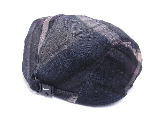 実際に弊社で買取させて頂いたBorsalino/ボルサリーノ ウール混ハンチング帽子 チェック柄 Mの画像 1枚目