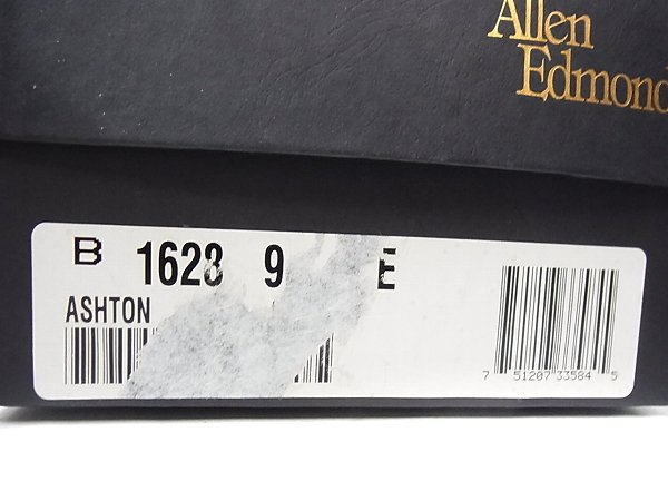 実際に弊社で買取させて頂いたアレンエドモンズ アシュトンUチップシューズ ブラウン/1628/9Eの画像 8枚目