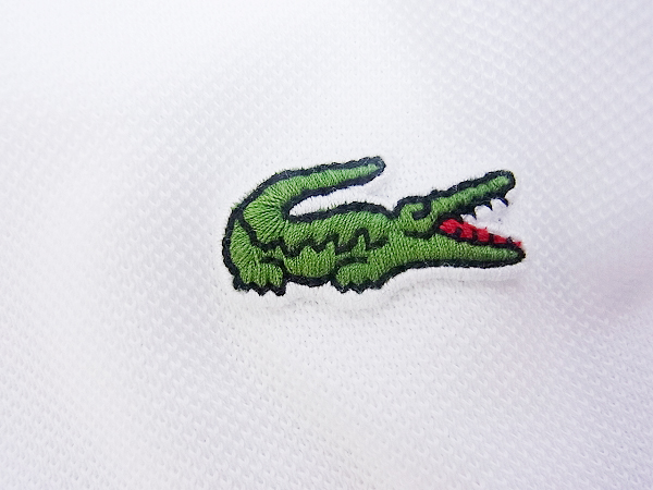 実際に弊社で買取させて頂いた【未使用】LACOSTE/ラコステ 長袖ポロシャツ 白/紺 2点セットの画像 5枚目