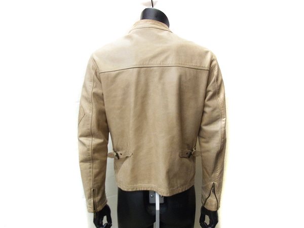 実際に弊社で買取させて頂いたBELSTAFF/ベルスタッフ GOLD カウレザーシングルライダース/Sの画像 2枚目