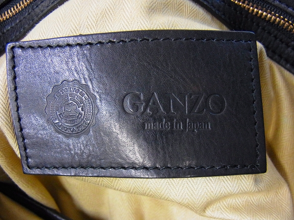 実際に弊社で買取させて頂いたGANZO/ガンゾ 2WAYトート/レザーショルダーバッグ/ブラックの画像 7枚目