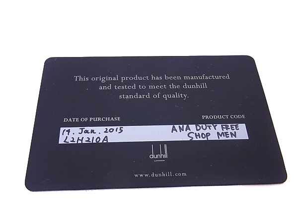 実際に弊社で買取させて頂いたダンヒル レザー 長財布/ロングウォレット Chassis /L2H210Aの画像 7枚目