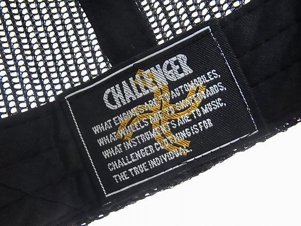 実際に弊社で買取させて頂いたCHALLENGER×rough and rugged コラボメッシュキャップ ブラックの画像 5枚目