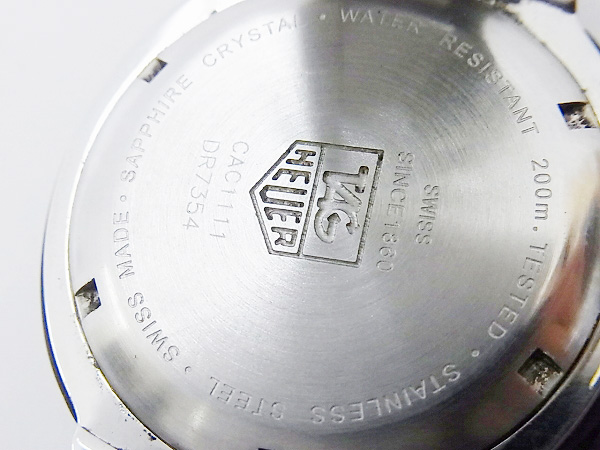 実際に弊社で買取させて頂いたTAG HEUER/タグホイヤー フォーミュラ1 クロノ ダイバー CAC111の画像 7枚目