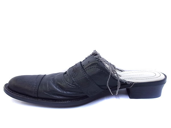実際に弊社で買取させて頂いたalfredoBANNISTER/アルフレッドバニスター サンダル ブラック41の画像 3枚目