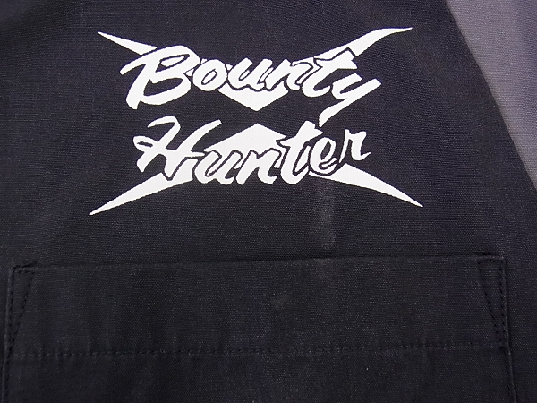 実際に弊社で買取させて頂いたバウンティーハンター 切り替え半袖シャツ ブラック×グレー/Lの画像 4枚目