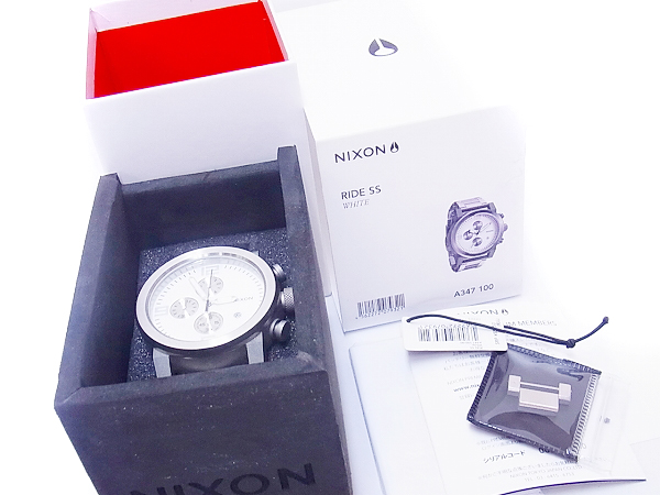 実際に弊社で買取させて頂いたNIXON/ニクソン[5.5万↑]THE RIDE/ライド SS 腕時計 A347-100の画像 6枚目