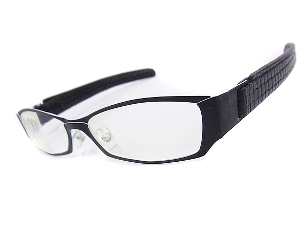 実際に弊社で買取させて頂いたレスザンヒューマン パンチラッ-10-マルダシ メガネフレーム 黒の画像 1枚目