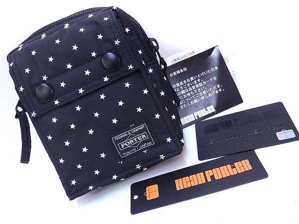 実際に弊社で買取させて頂いたHEAD PORTER/ヘッドポーター マルチポーチ ステラ 星柄/HP-4411の画像 6枚目