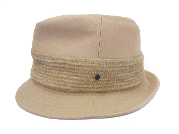 実際に弊社で買取させて頂いたCA4LA/カシラ 中折れハット/ソフトハット/帽子 ベージュ の画像 1枚目