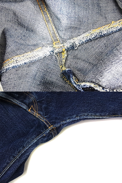 実際に弊社で買取させて頂いたDENIME/ドゥニーム Lot419 ボタンフライ ストレートデニム/27の画像 5枚目