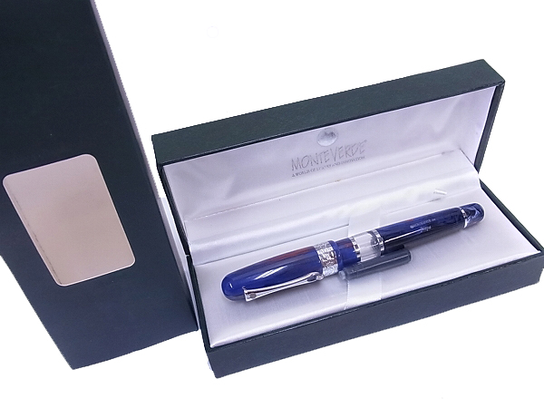 実際に弊社で買取させて頂いたMONTEVERDE/モンテベルデ 万年筆 ナパ ブルー 箱/インク付きの画像 6枚目