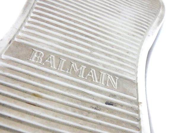 実際に弊社で買取させて頂いたBALMAIN/バルマン[18万↑]15SS サイドジップ スニーカー/41の画像 7枚目