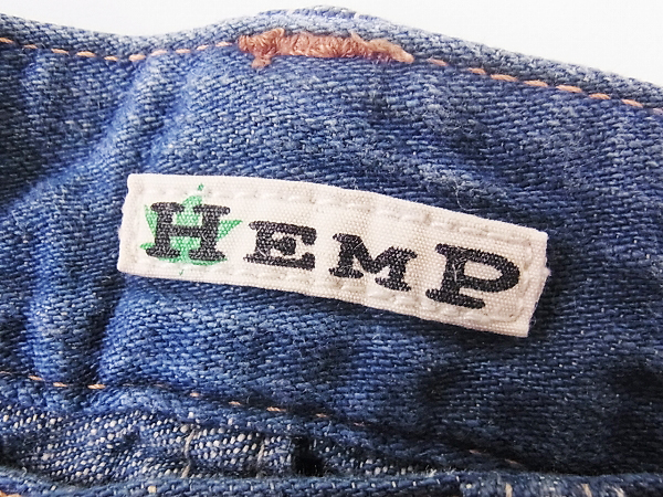 実際に弊社で買取させて頂いたBLUE BLUE/ブルーブルー HEMP ストレートデニムパンツ/30の画像 2枚目