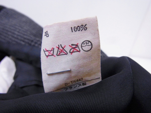 実際に弊社で買取させて頂いたA.P.C./アーペーセー チェック柄ウールチェスターコート/Sの画像 5枚目