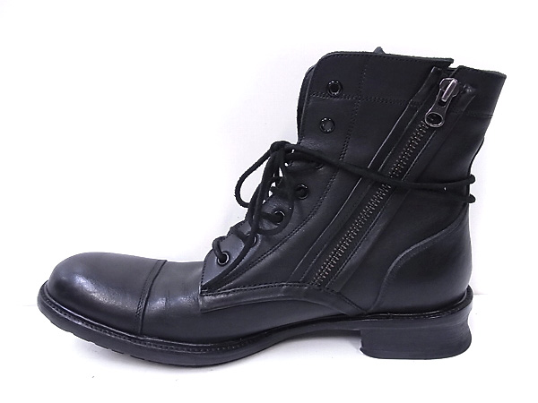 実際に弊社で買取させて頂いたアルフレッドバニスター サイドジップ/レザーブーツ 黒/41の画像 3枚目