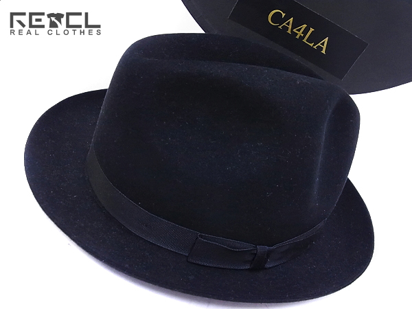 実際に弊社で買取させて頂いたCA4LA/カシラ CHRISTYS 中折れフェルト/ラビットファーハット