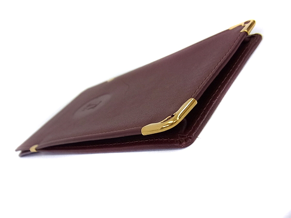 実際に弊社で買取させて頂いたCARTIER/カルティエ サングラスケース レザー/ボルドーの画像 3枚目