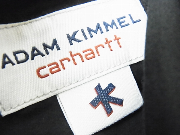 実際に弊社で買取させて頂いたADAM KIMMEL×carhartt リバーシブル コーチジャケット 紺/Lの画像 3枚目