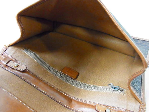 実際に弊社で買取させて頂いたCELINE/セリーヌ マカダムミニショルダーバッグ ブラウンの画像 7枚目