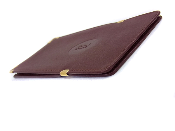 実際に弊社で買取させて頂いたCARTIER/カルティエ サングラスケース レザー/ボルドーの画像 2枚目