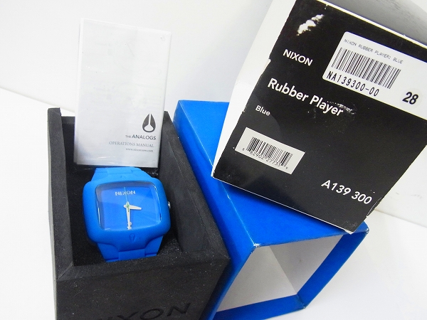 実際に弊社で買取させて頂いたNIXON/ニクソン RUBBER PLAYER/ラバープレイヤー 青NA139300-00の画像 6枚目