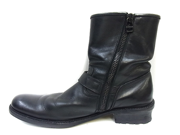 実際に弊社で買取させて頂いたアルフレッドバニスター 7ホールサイドZIPブーツ/ブラック/41の画像 4枚目