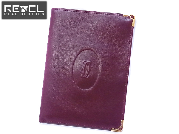 実際に弊社で買取させて頂いたCartier/カルティエ　カード/パスポートケース 札入れ 茶系