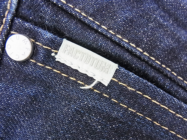 実際に弊社で買取させて頂いたFACTOTUM/ファクトタム クラシック ストレートデニムパンツ/30の画像 5枚目