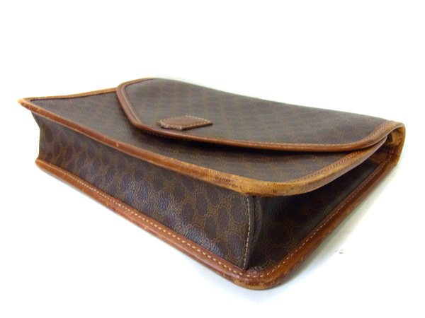 実際に弊社で買取させて頂いたCELINE/セリーヌ マカダムミニショルダーバッグ ブラウンの画像 3枚目