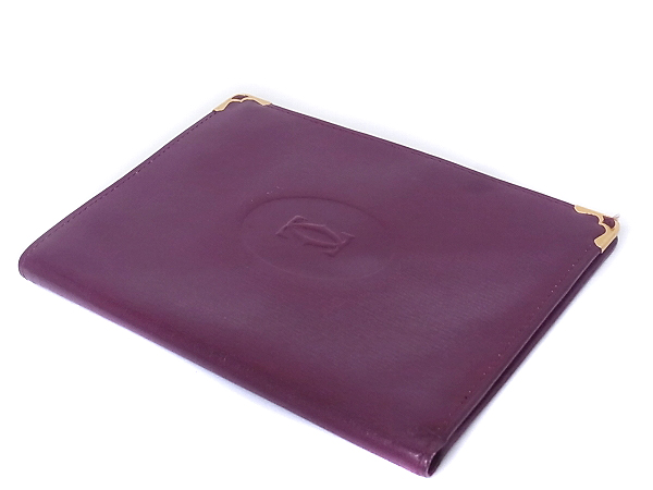 実際に弊社で買取させて頂いたCartier/カルティエ　カード/パスポートケース 札入れ 茶系の画像 3枚目