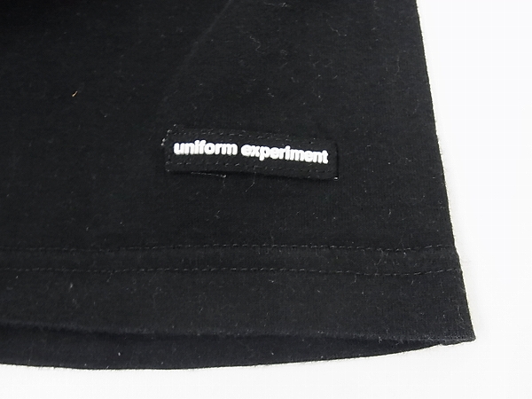 実際に弊社で買取させて頂いたユニフォームエクスペリメント FORK DEVILS/半袖Tシャツ 黒/2の画像 8枚目