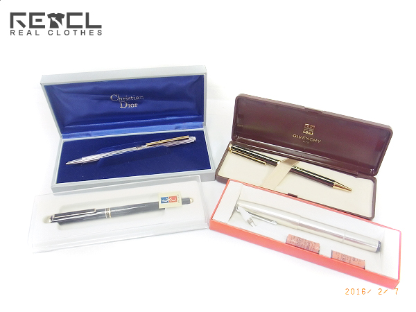実際に弊社で買取させて頂いたカルティエ ディオール他ボールペン シャーペン/4点セット