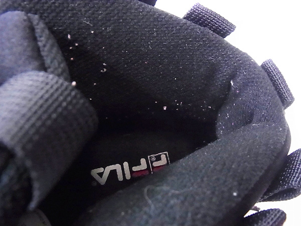 実際に弊社で買取させて頂いたFILA/フィラ バスケットシューズ スエード HI ブラック/9の画像 5枚目