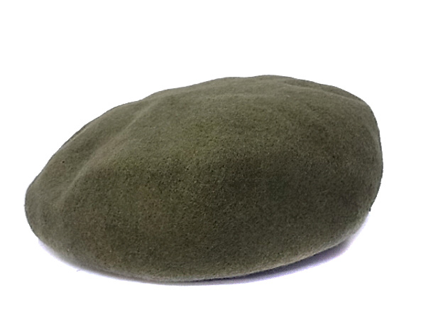 実際に弊社で買取させて頂いたCA4LA/カシラ ウールハンチング/ベレー帽 帽子 オリーブの画像 2枚目