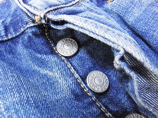 実際に弊社で買取させて頂いたMARKAWARE/マーカウェア 4オンスストレッチセルビッチデニムの画像 4枚目
