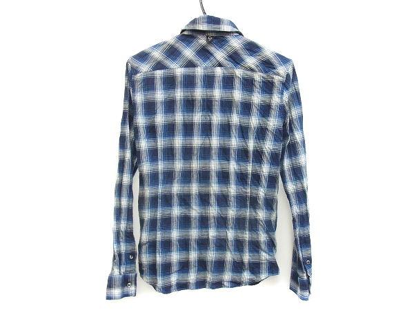 実際に弊社で買取させて頂いたwjk/ダブルジェーケー 12SS WRINKLE BUTTON チェックシャツ/Lの画像 1枚目