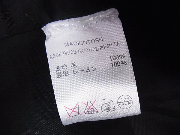 実際に弊社で買取させて頂いたマッキントッシュ×ロロピアーナ ロングチェスターコート/38の画像 4枚目