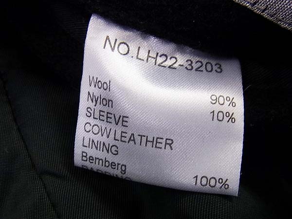 実際に弊社で買取させて頂いたLITHIUM HOMME LH22-3203 10AW スタジアムジャンパー 42の画像 4枚目