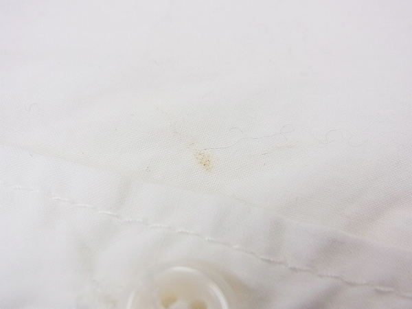 実際に弊社で買取させて頂いたHARE/ハレ 胸ポケット付き七分袖コットンシャツ 無地/白 Lの画像 6枚目