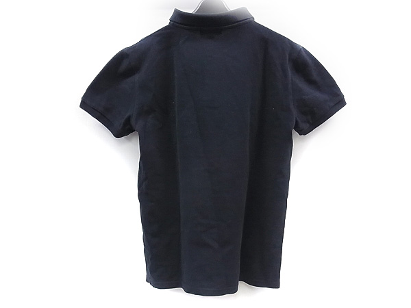 実際に弊社で買取させて頂いたMAISON KITSUNE PARISIEN ワンポイント ポロシャツ 黒/XSの画像 1枚目