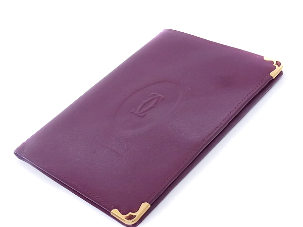 実際に弊社で買取させて頂いたCartier/カルティエ　カード/パスポートケース 札入れ 茶系の画像 2枚目
