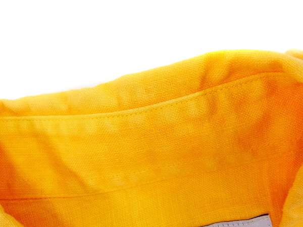 実際に弊社で買取させて頂いたETRO/エトロ 両胸ポケット付半袖リネンシャツ イエロー/Sの画像 5枚目