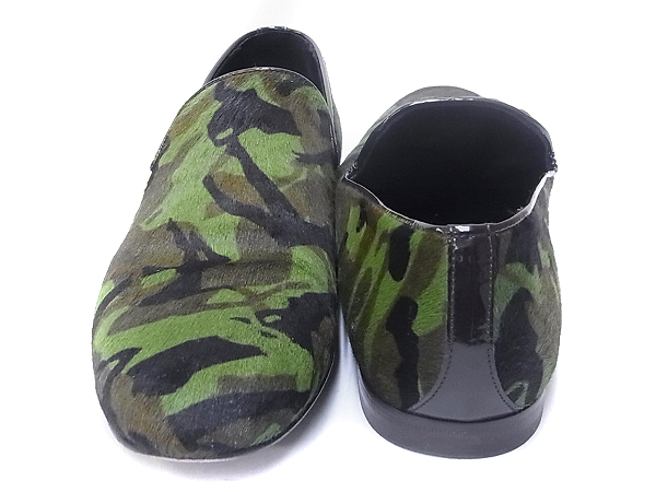 実際に弊社で買取させて頂いたJIMMY CHOO/ジミーチュウ カモ柄オペラ/ハラコレザーシューズ41の画像 1枚目