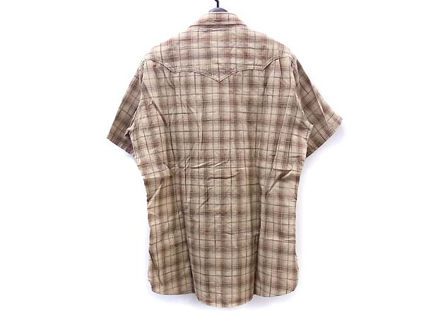 実際に弊社で買取させて頂いたDOUBLEWORKS/ダブルワークス チェック/ウエスタンシャツ 38の画像 1枚目