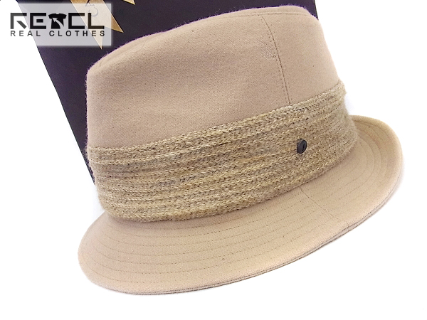 実際に弊社で買取させて頂いたCA4LA/カシラ 中折れハット/ソフトハット/帽子 ベージュ 